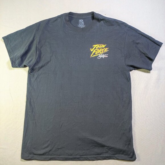 John Force Racing T-shirt men's size XL black double side decorated graphic - Picture 3 of 8